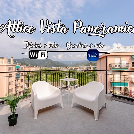 Appartement Penthouse Panoramic View - Sea 3Min - Ac - Wifi à Albisola Superiore Extérieur photo